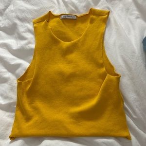 Zara brand new yellow tank top